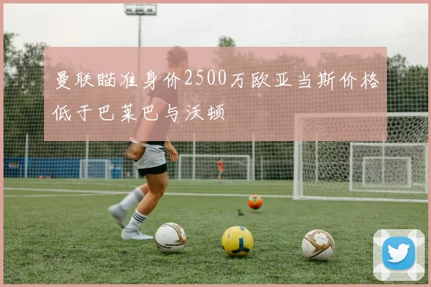 曼联瞄准身价2500万欧亚当斯价格低于巴莱巴与沃顿